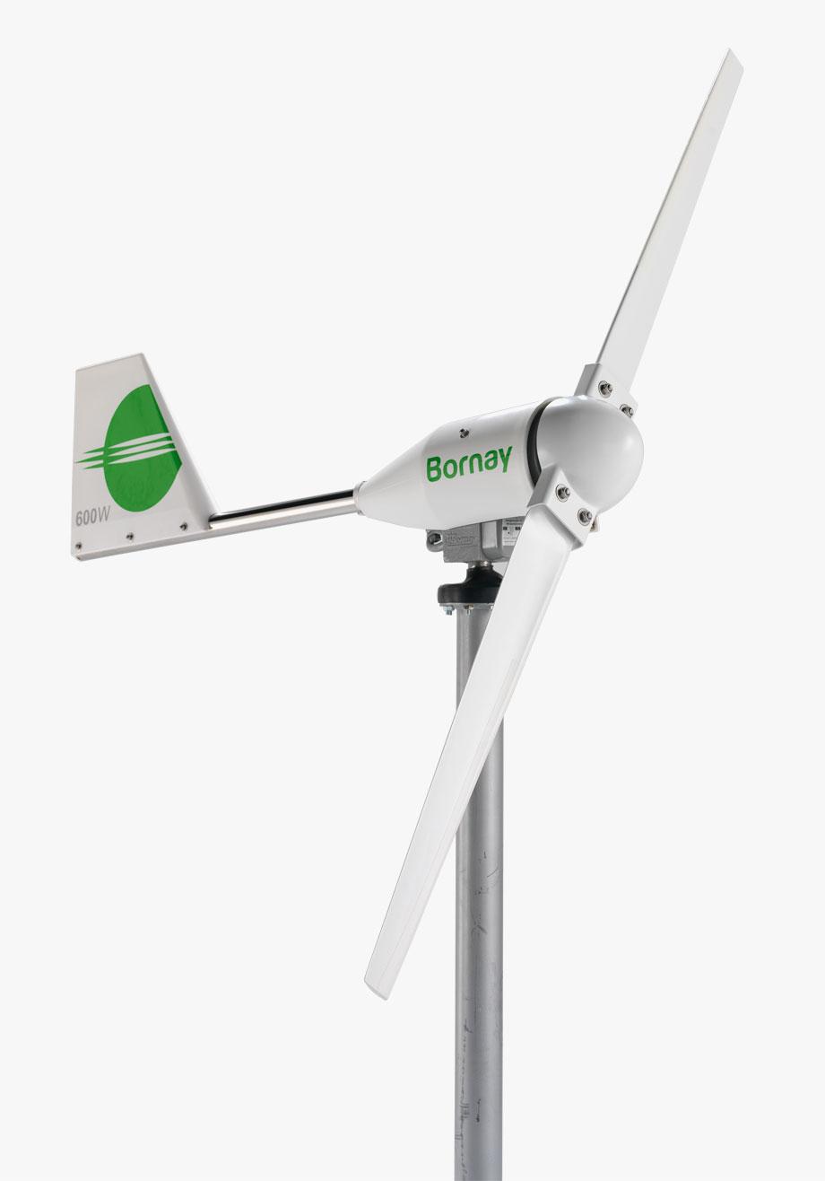 Bornay wind turbine 600 W 12V 2 blades with digital controller B600/12